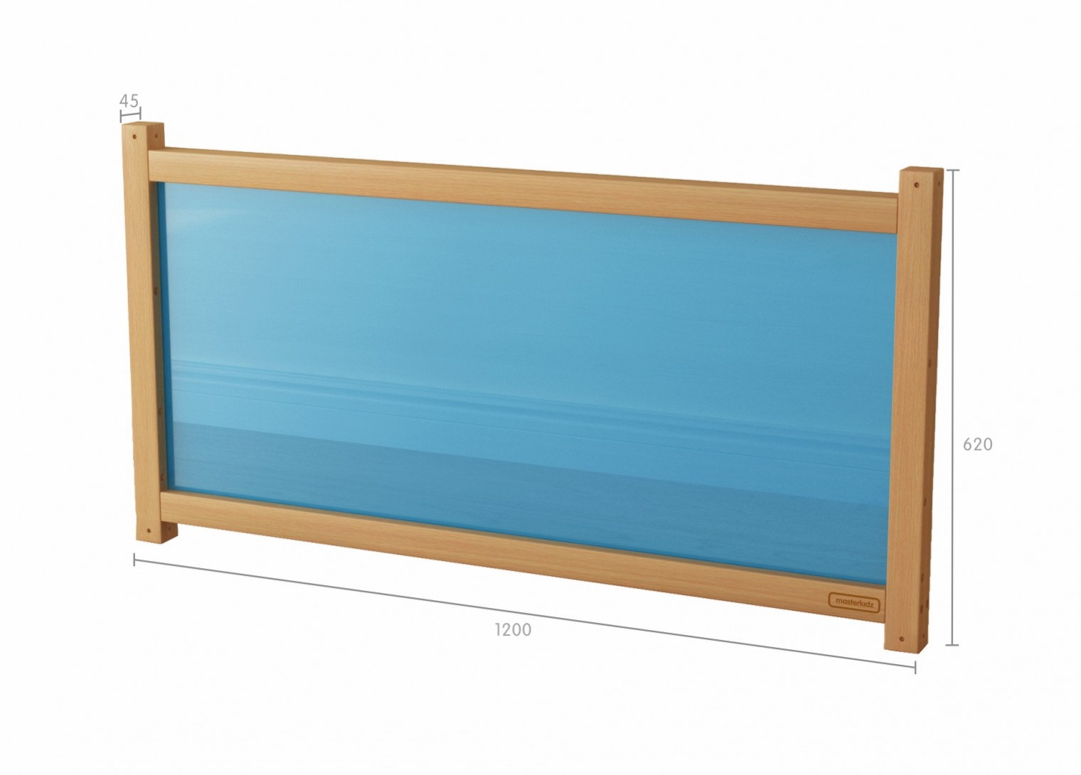 620H x 1200L Divider Panel - Translucent Blue