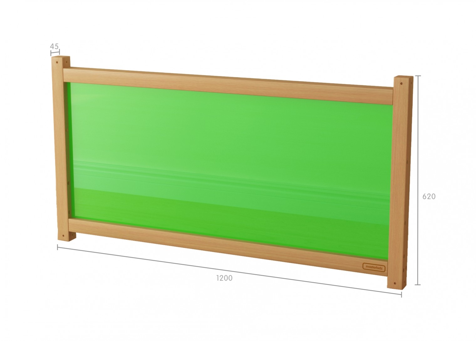 620H x 1200L Divider Panel - Translucent Green