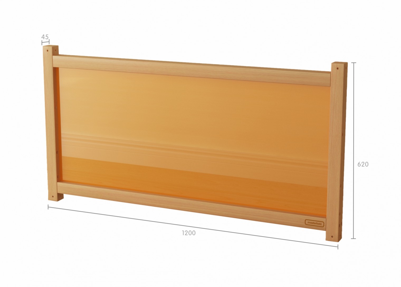 620H x 1200L Divider Panel - Translucent Orange
