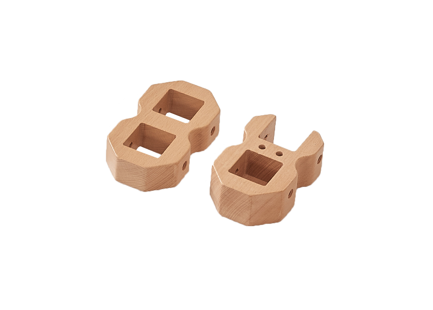 Type II Connector 2-Piece Set - 2 Panels of Different Heights at 90°/180° Inner Angle