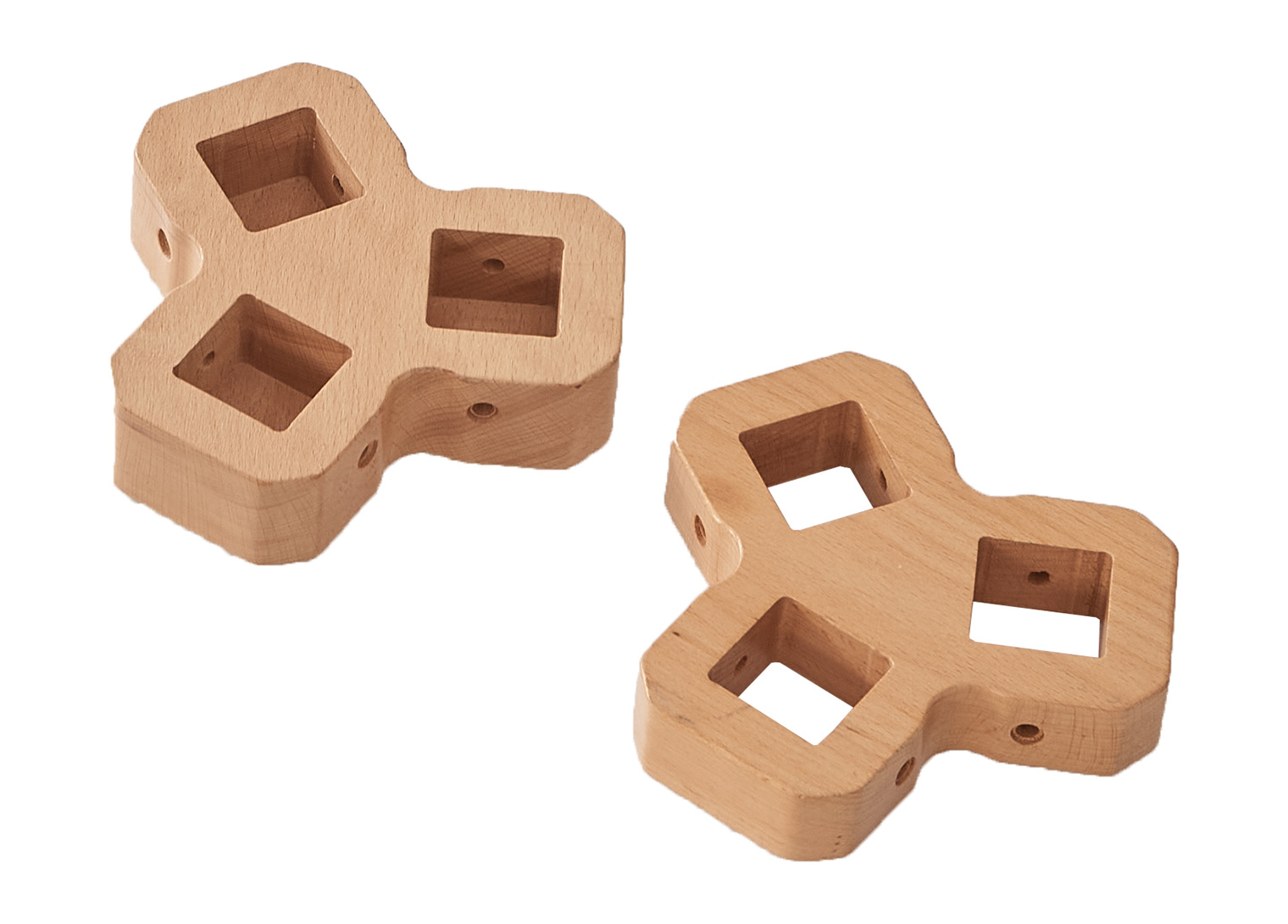 Type III Connector 2-Piece Set - 3 Panels of Equal Heights at 120° Inner Angles