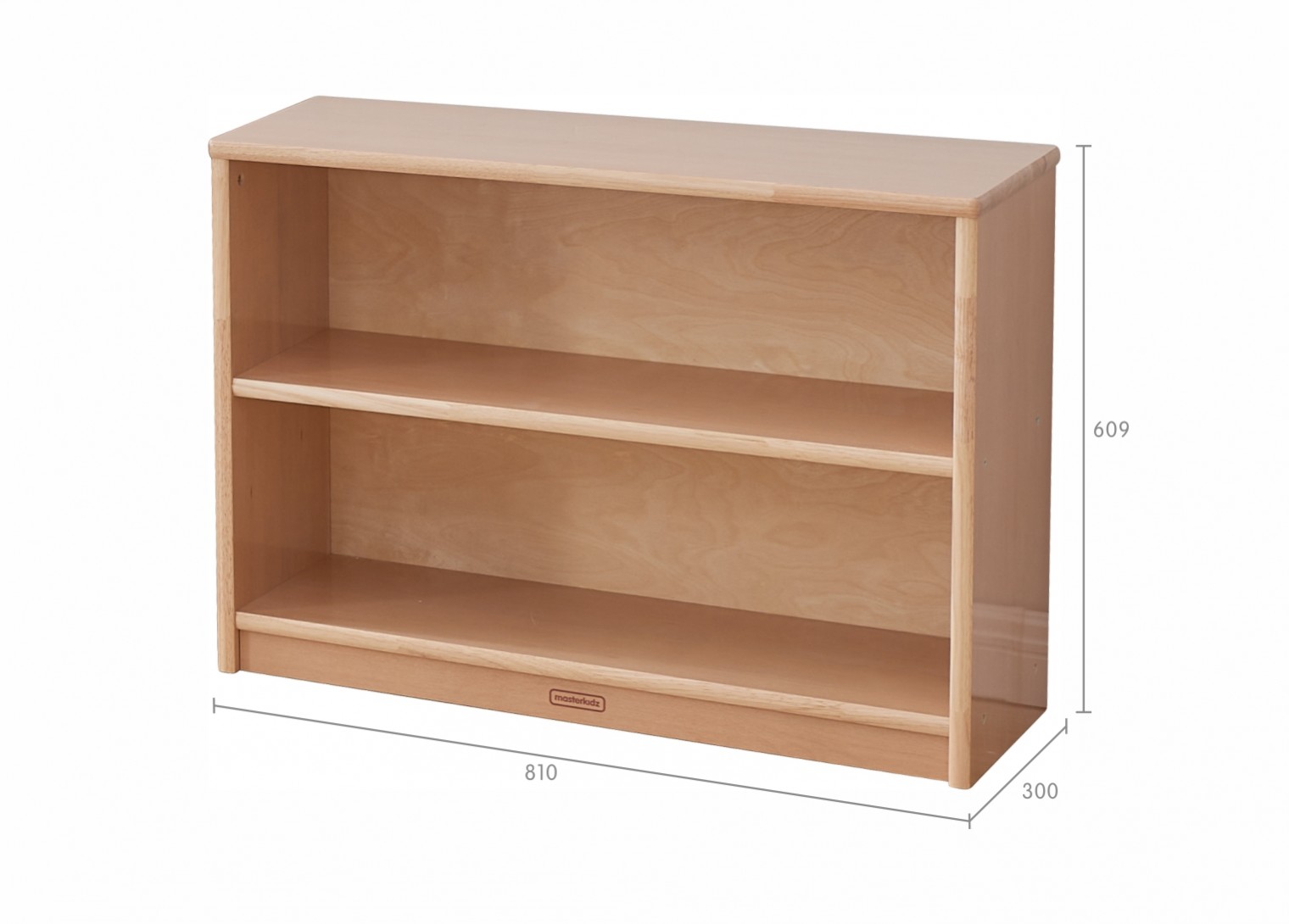 Forest School - 609H x 810L Wooden  Shelving Unit - Plywood Back