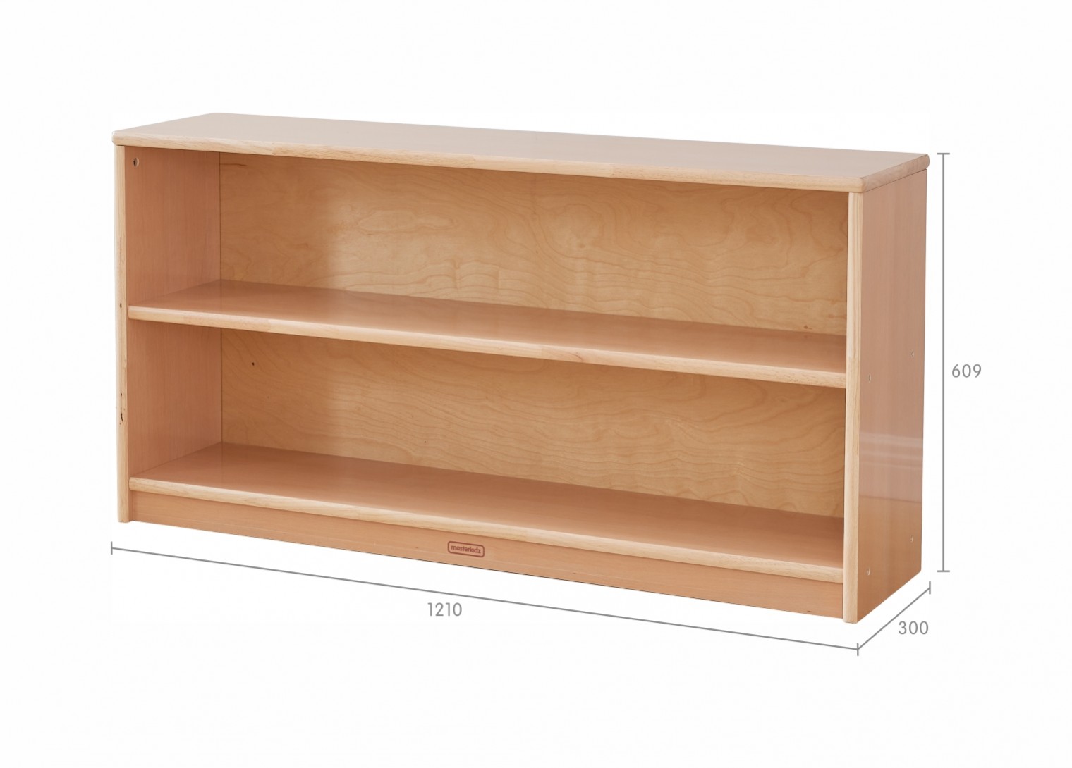 Forest School - 609H x 1210L Wooden  Shelving Unit - Plywood Back