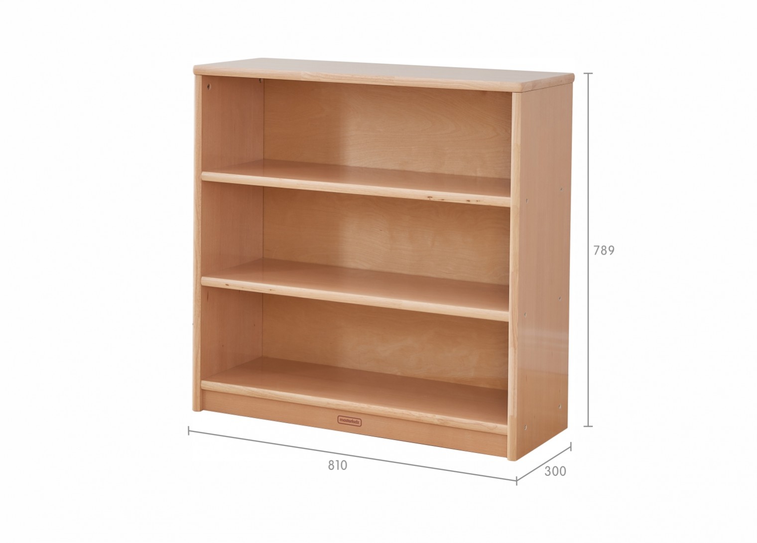 Forest School - 789H x 810L Wooden  Shelving Unit - Plywood Back