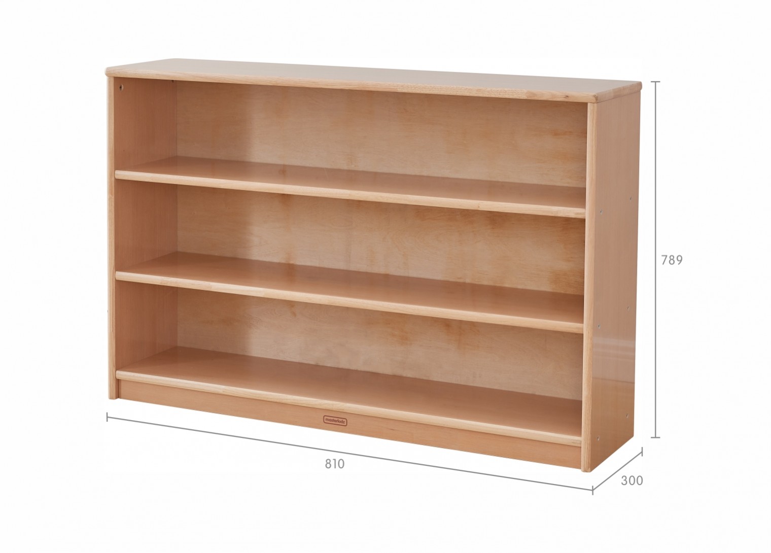 Forest School - 789H x 1210L Wooden  Shelving Unit - Plywood Back