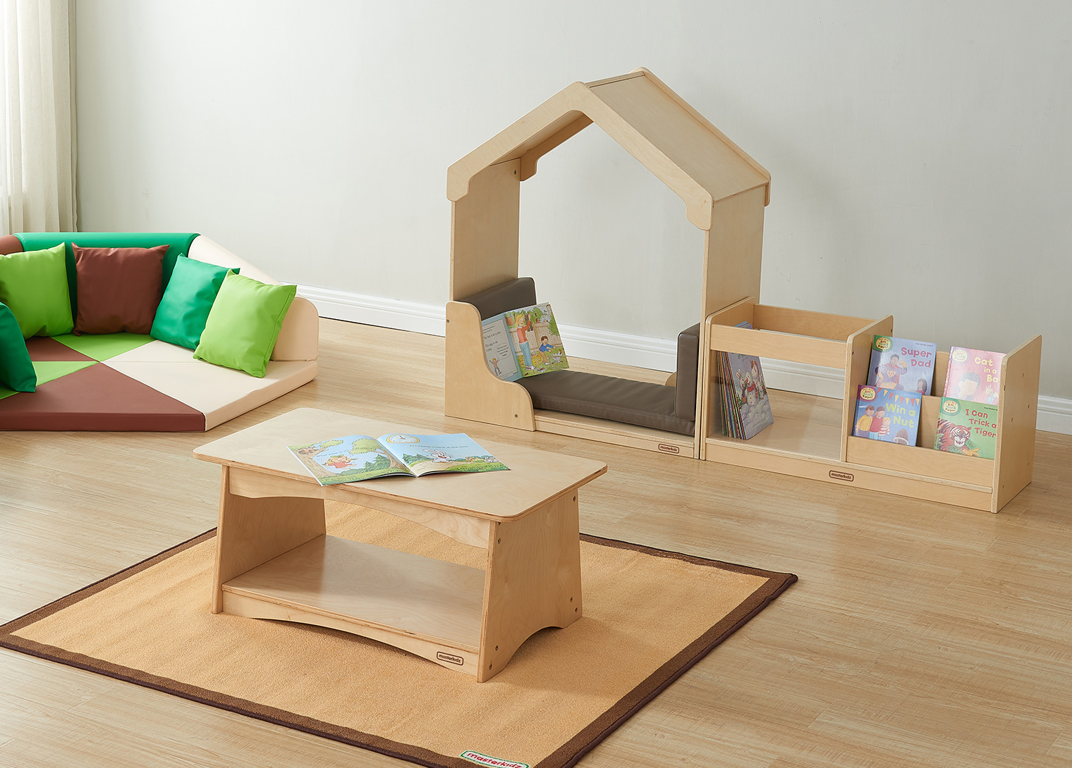 Toddler Play Center - Book and Toys Rack