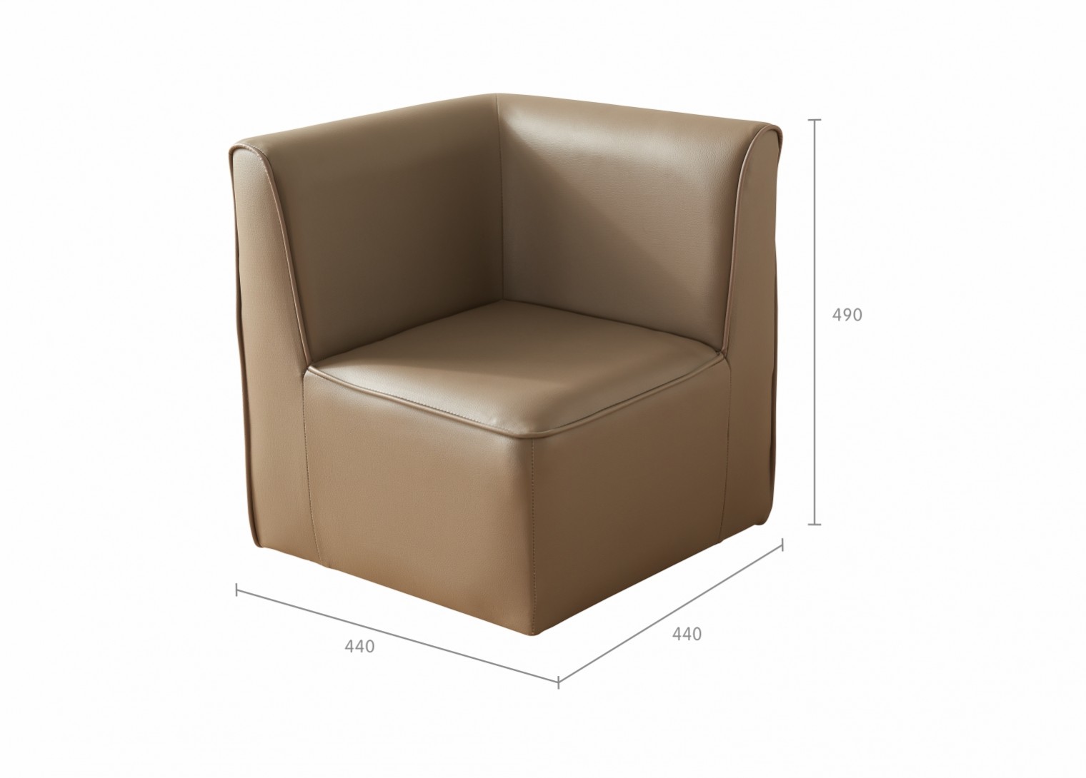 Modular Kids Sofa -  Corner Chair - Neutral