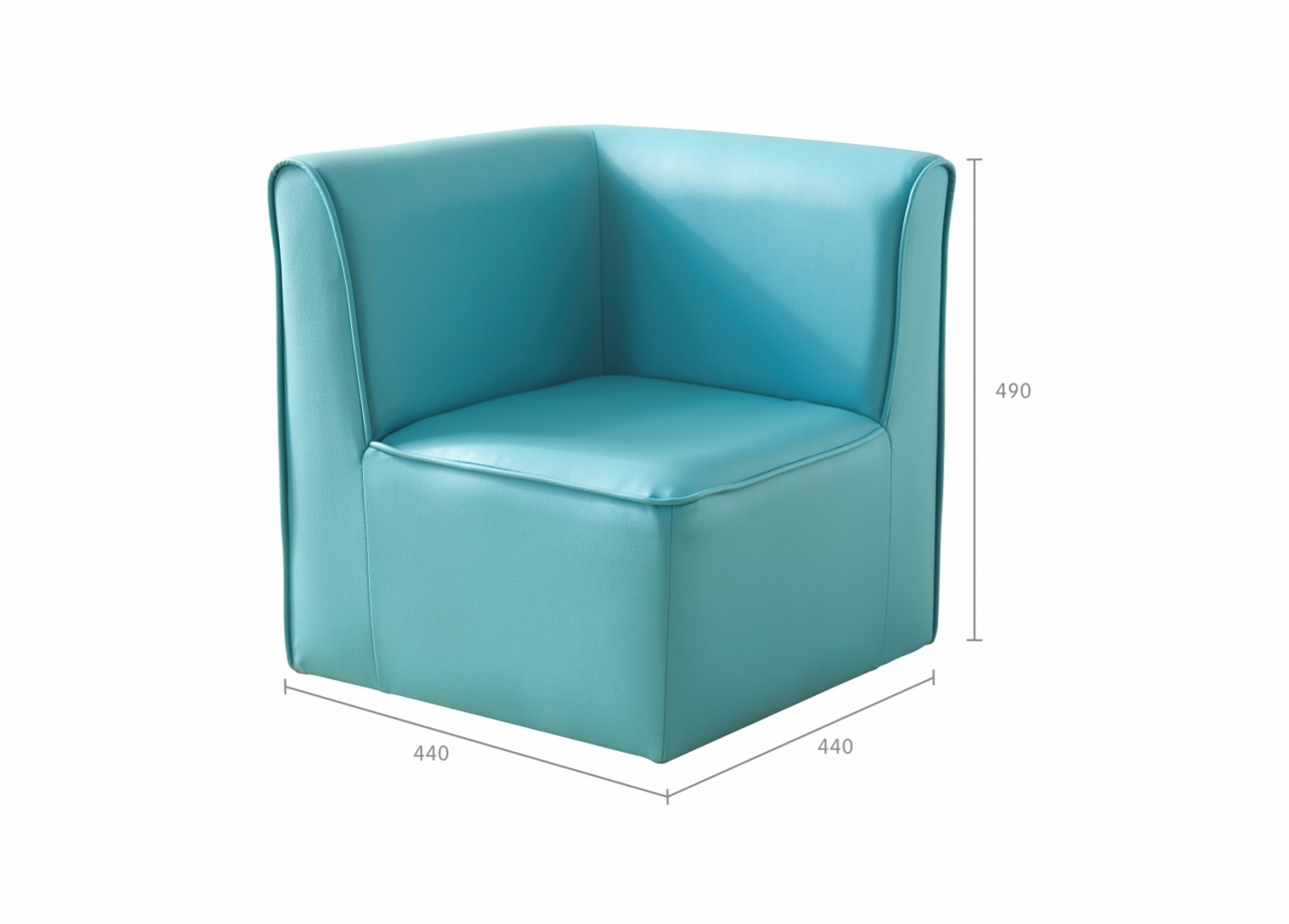 Modular Kids Sofa -  Corner Chair - Blue