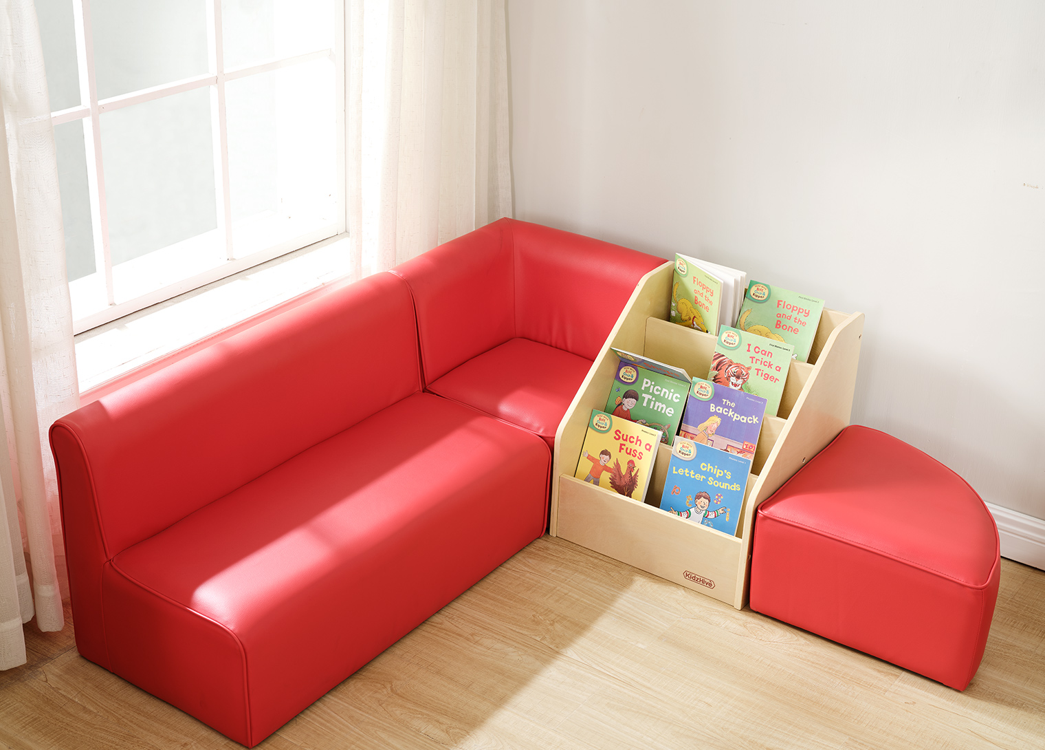 Modular Kids Sofa -  Corner Module - Red