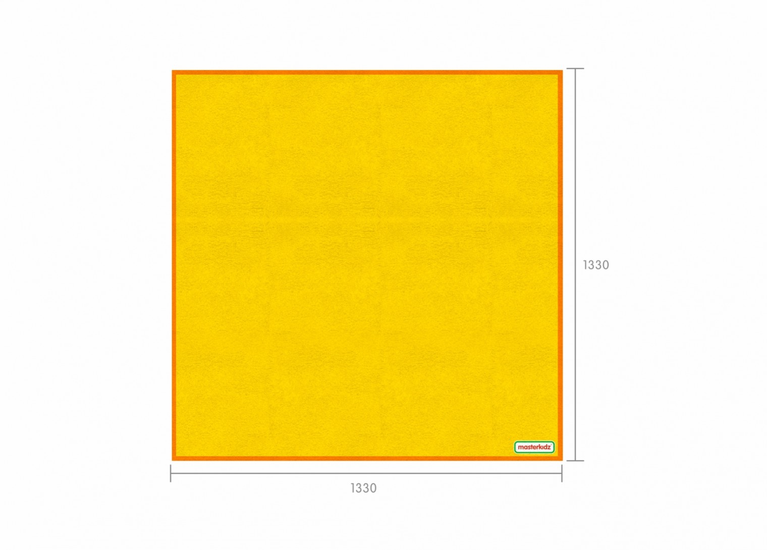 2 Tone Square Classroom Rug (Yellow) - 2000L